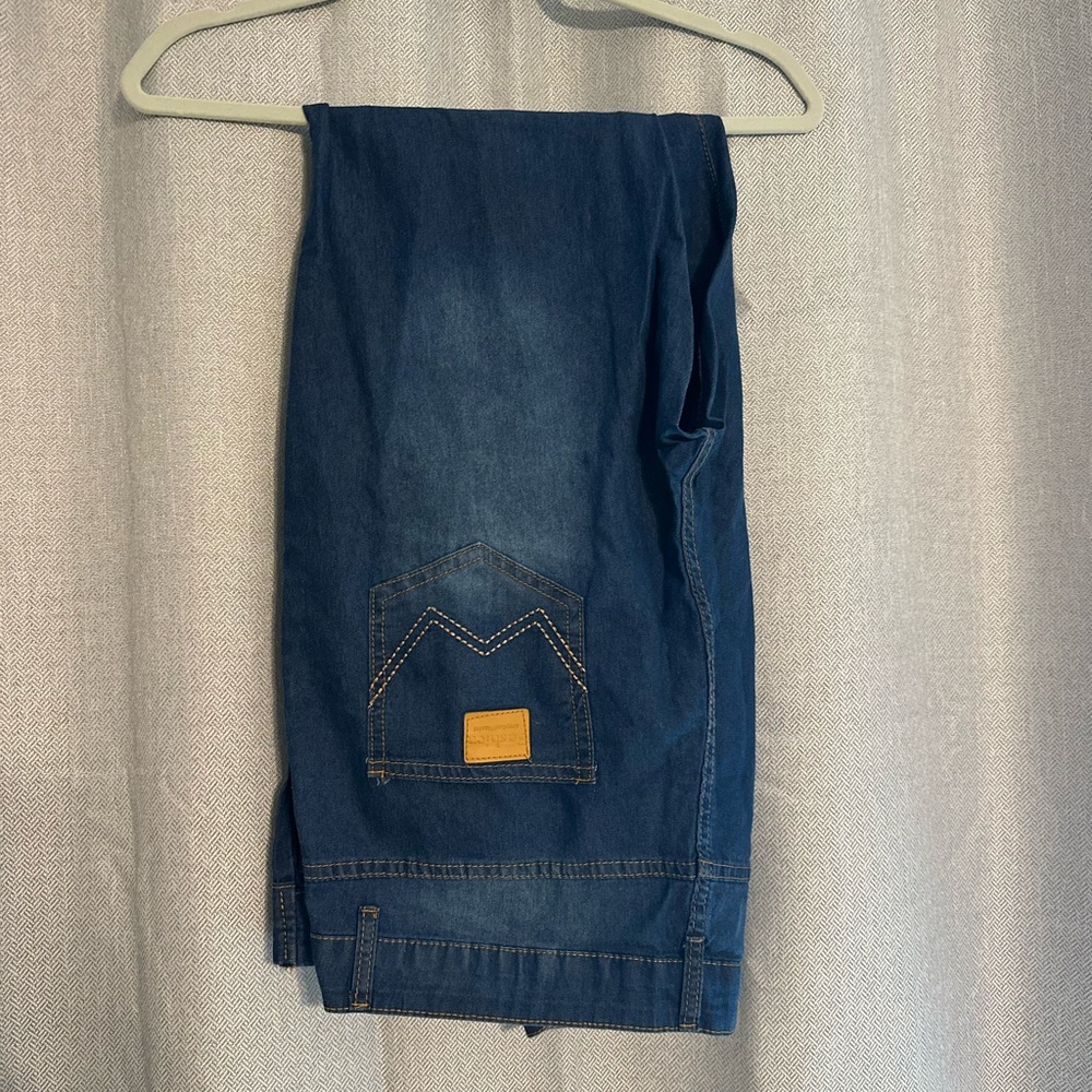 90s Vintage Classic Flare Hem High Waist Jeans-Dark Blue